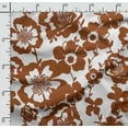 thumbnail image 2 of Soimoi Florals Print, Poly Taffeta Fabric, Decor Sewing Fabric by The Yard 56 Inch Wide, Decorative Fabric for Outdoor Upholstery, Umbrellas and Home Accents, Brown, 2 of 5