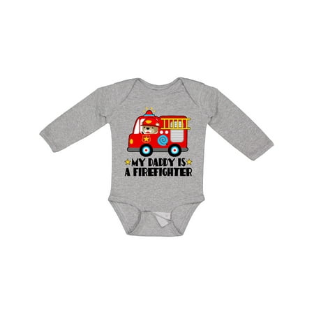 

Inktastic Fireman Daddy is a Firefighter Boys or Girls Long Sleeve Baby Bodysuit