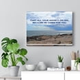 thumbnail image 2 of Scripture Walls Because He Cares For You 1 Peter 5:7 Bible Verse Canvas Christian Wall Art Ready to Hang Unframed, 2 of 16