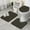 Black Bigfoot And, variant on Brown Bigfoot and Tree Pattern Bathroom Rugs Sets 3 Piece,Toilet Cover Set,Absorbent Non Slip Bathroom Mats Sets with U-Shaped Contour Rug Toilet Rug Set