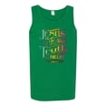 thumbnail image 2 of Wild Bobby, Jesus Is The Way John 14:6 Bible Verse, Inspirational/Christian, Men Graphic Tank Top, Kelly, 2XL, 2 of 3