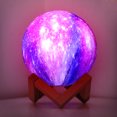 thumbnail image 3 of Labymos Creative Moon Lamp 3D Printed Starry Lamp LED Night Light Touch Tap Control 15cm/, 3 of 8