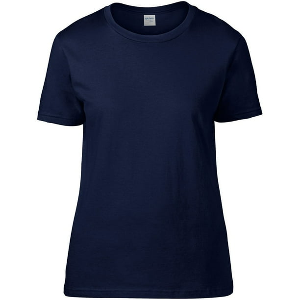 Gildan Camiseta Premium de algodon para mujer Azul marino Gildan UTBC2662 navy Walmart en linea