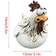 thumbnail image 1 of Valla divertida decoración pollo divertido gallo jardín decoración ornamento resina artesanía jardín decoración mirar hacia abajo, 1 of 2