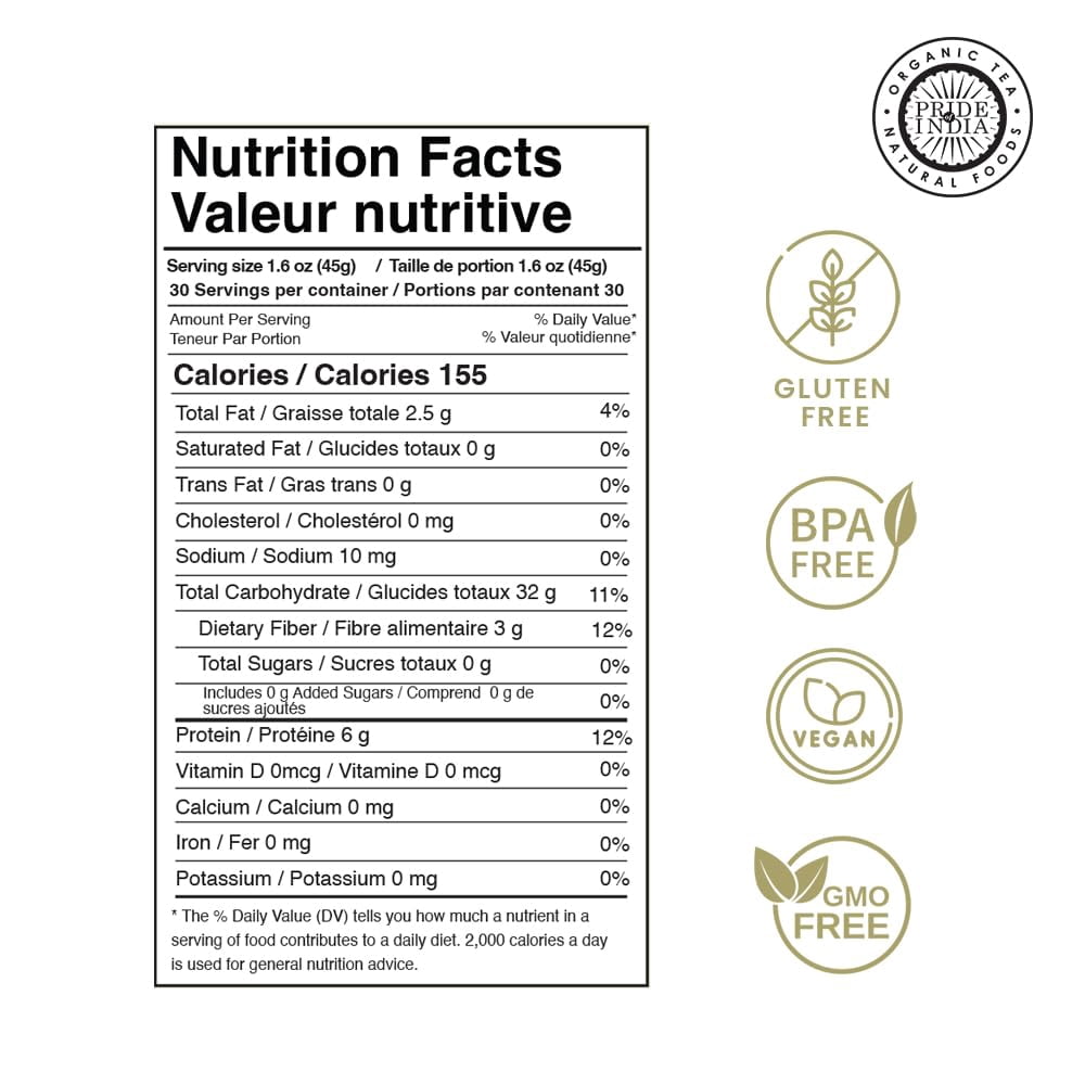 Pride of India - Pack of 6 - Tricolor Quinoa, Royal Bolivian Superfood, 3 lbs Jars, Gluten-Free Whole Grain