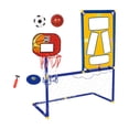 thumbnail image 4 of Portería de fútbol Colamx 3 en 1 con aro de baloncesto y estante para discos, 4 of 8
