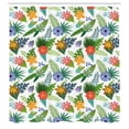 thumbnail image 3 of Ambesonne Floral Shower Curtain, Layout of Colorful Flowers, 69"Wx75"L, Multicolor, 3 of 5