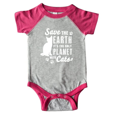 

Inktastic Save the Earth It s the Only Planet with Cats with Pawprints Gift Baby Boy or Baby Girl Bodysuit