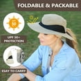 thumbnail image 6 of Solaris Women Ponytail Sun Hat for Hiking, Fishing and Gardening, Outdoor UV Protection Safari Hat for Women with Breathable Mesh and Ponytail Hole Opening, Tan, 6 of 7