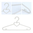 thumbnail image 3 of REGALWOVEN 20 Pack Plastic Non-Slip Hangers with Heart Shape for Clothing Organization Light Gray, 3 of 6