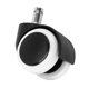 thumbnail image 3 of Ruedas giratorias para silla de oficina de 50 mm - Juego de 5 unidades, color blanco y negro, 3 of 5
