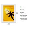 thumbnail image 2 of Marseille France - Balearic Islands - Algiers in 5 hours - Vintage Airline Travel Poster by Albert Solon - Japanese Unryu Rice Paper Art Print (Unframed) 17 x 22 in, 2 of 4