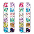 thumbnail image 1 of Diamantes de imitación para uñas de colores mezclados, diamantes de imitación planos para decoración de uñas DIY, 1 of 5