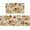 Pumpkin Maple Leaf Flower, variant on Fall Kitchen Rugs Set of 2,Pumpkin Maple Leaf Flower Autumn Thanksgiving Farmhouse Floor Mats and Rugs Non Skid Washable for Kitchen Home Decor (17"x47"+17"x30")