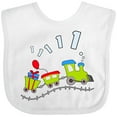 thumbnail image 3 of Inktastic 1st Birthday Party Train Boys or Girls Baby Bib, 3 of 4