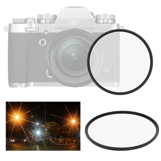 Filtro de lente Estrella Junestar de 95 Mm Y 8 Líneas para cámara Fuji