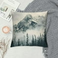 thumbnail image 2 of Autua Mountain Fog Trees Graphic Decorative Pillow Cover Home Couch Living Room Sofa Decor Seasonal Cushion Case 1PC 18x18in, 2 of 5