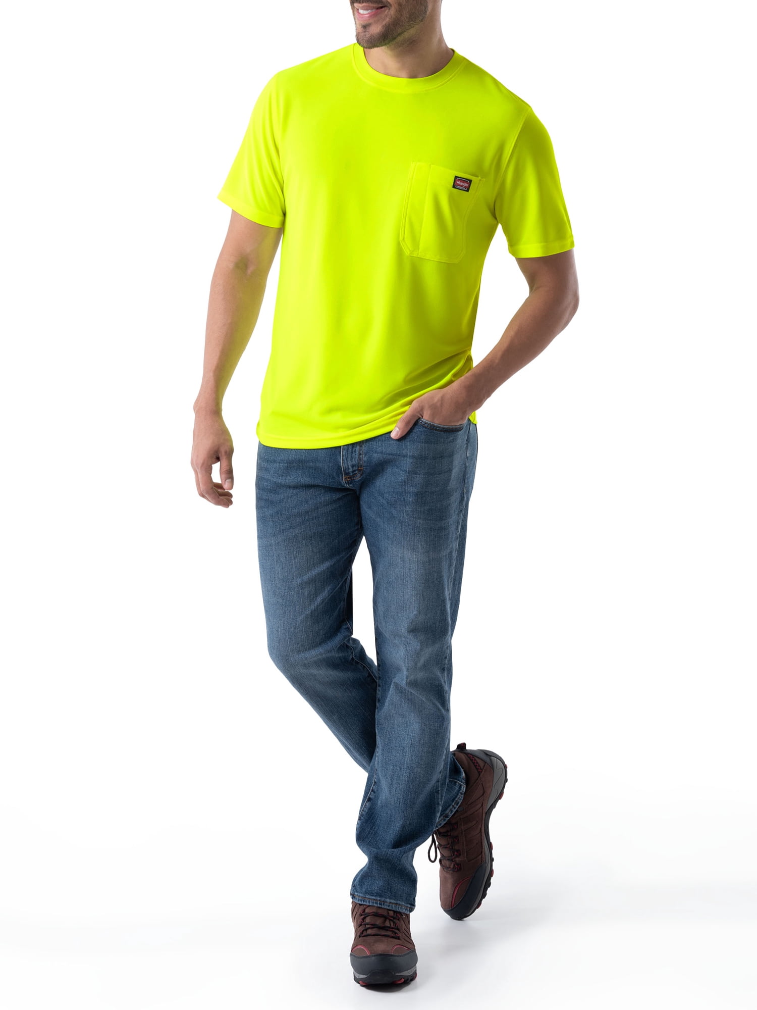 Wrangler Workwear Men's Short Sleeve Performance Tee 2-Pack Bundle