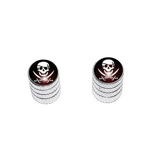 Pirate Crossed Swords - Bike Valve Stem Caps