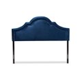 thumbnail image 2 of Baxton Studio Rita Modern and Contemporary Navy Blue Velvet Fabric Upholstered Full Size Headboard, 2 of 4