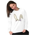 thumbnail image 4 of Easter Bunny Ears Flower Crown Women Crewneck Sweatshirt Brisco Brands S, 4 of 5