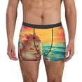 thumbnail image 1 of Balery Island Beach Guinea Pig Calzoncillos bóxer para hombre, ropa interior de algodón suave y transpirable con cinturilla de nailon-X-Large, 1 of 5