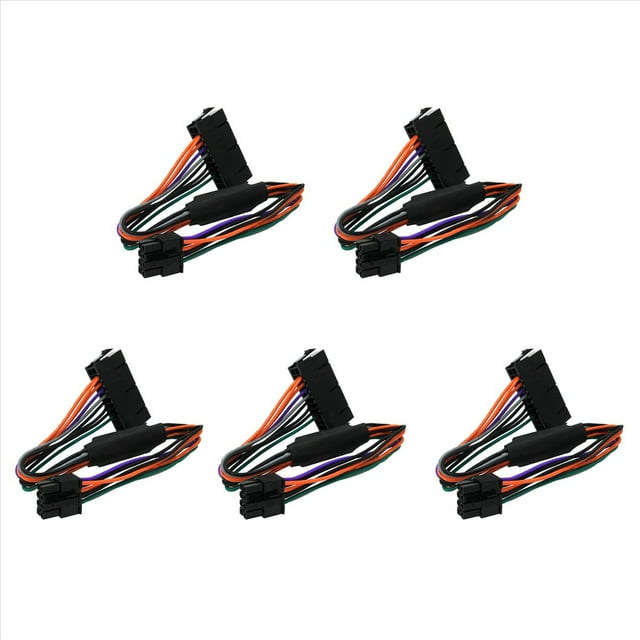 5X Cable Adaptador de AlimentacióN ATX PSU de 24 Pines una 8 Pines Compatible con 3020 7020 9020 PrecisióN T1700 de 12 Pulgadas (30 Cm)
