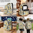 thumbnail image 3 of Xoenoiee Lemon Floral Print 3Pcs School Backpack Set for Teens Girls 17 Inch Bookbag + Lunch Box + Pencil Case Lightweight Elementary Schoolbags Book Bag Travel Casual Daypack, 3 of 6