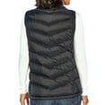 thumbnail image 2 of Eddie Bauer Women's Packable Zip Up Quilted Down Vest With Pockets (Black, XL), 2 of 4