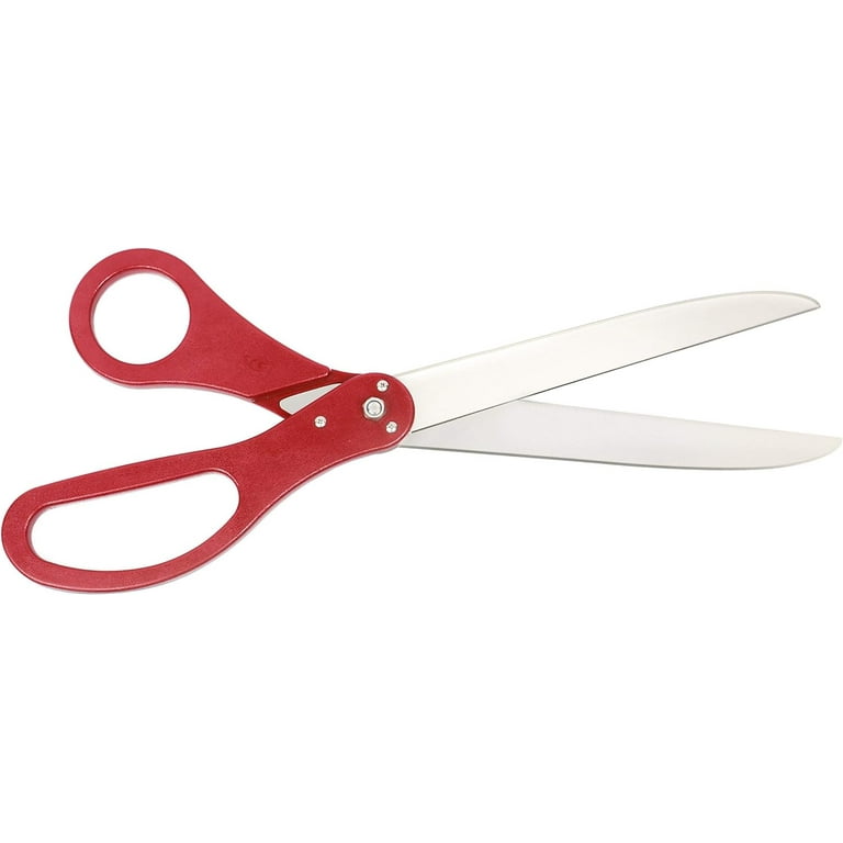 SCS Direct Giant Ribbon Cutting Scissor Set with Red Ribbon