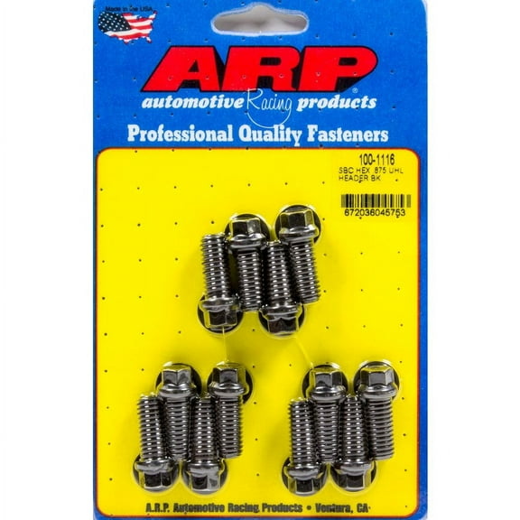 Arp Header Bolt Kit - 6pt. 3/8 x .875 UHL (12)
