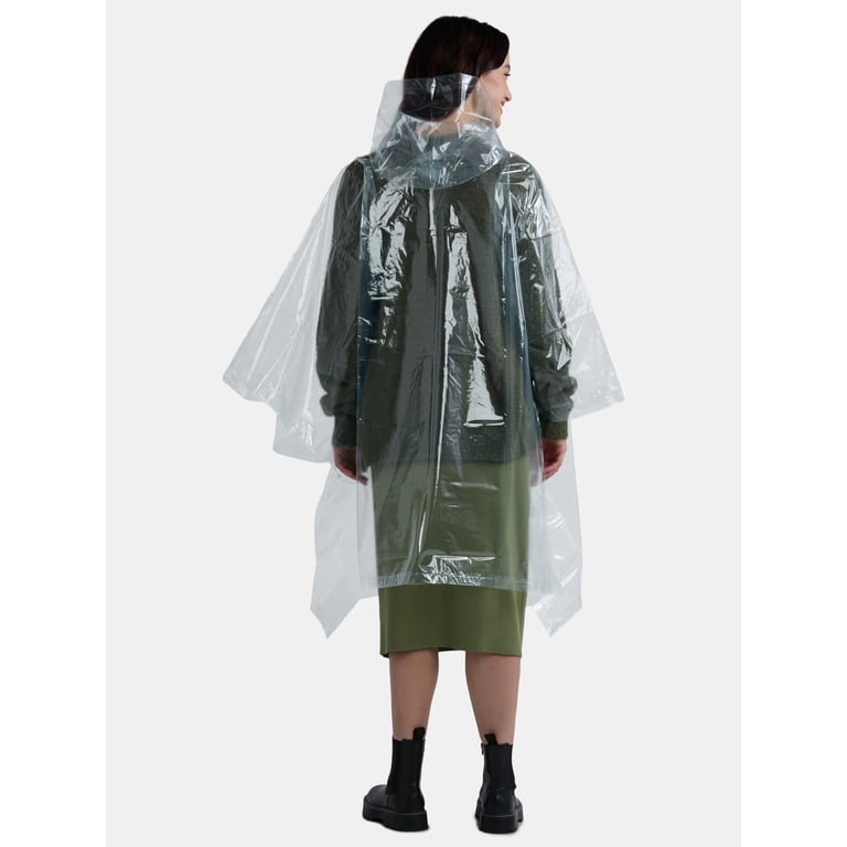 Clear Auto Open Bubble Umbrella with Rain Poncho photo 3