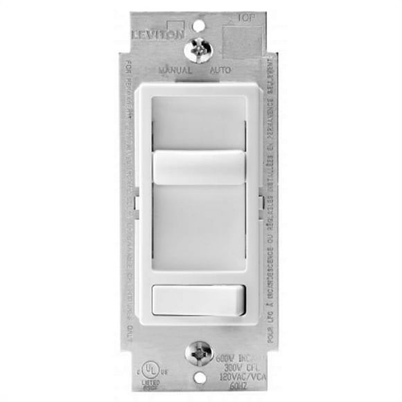 Leviton Mfg R62-06674-P0W White Universal Incandescent Dimmer
