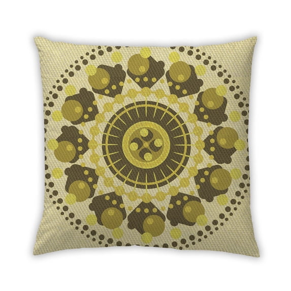 Ahgly Company Outdoor Square Contemporary Throw Pillow, 18 inch by 18 inch