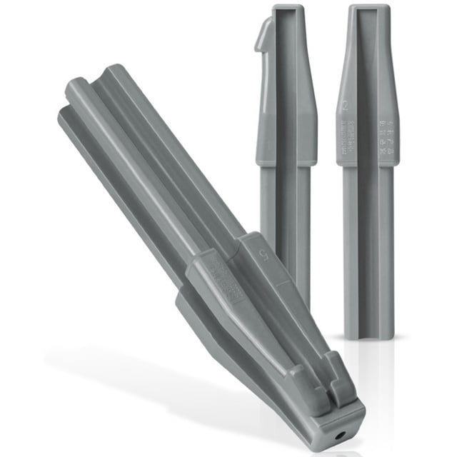 HONMEET Eyebrow Pencil Sharpening Tool 3Pcs Grey Duckbill Shaped for General Users Various Occasions