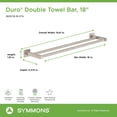 thumbnail image 7 of Symmons 363DTB-18 Duro Double Towel Bar, 18-Inch, Chrome, 7 of 7