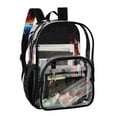 thumbnail image 5 of ALAZA Clear Backpack Fire and Water PVC Transparent BookBag, 5 of 7