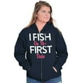 thumbnail image 4 of Fishing Girls Cute Flirty First Date Womens Plus Size Graphic Zipper Hoodie Brisco Brands 2X, 4 of 5