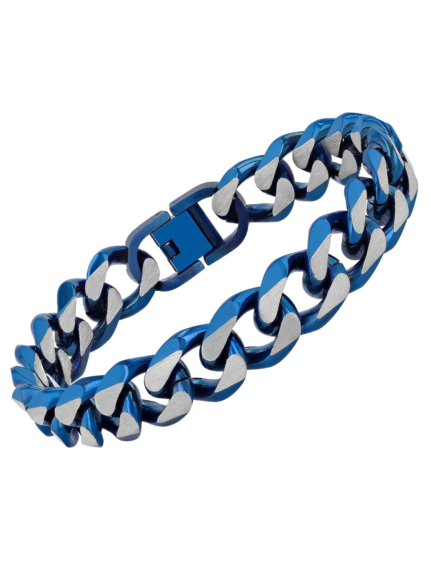 Brilliance Fine Jewelry Men's Stainless Steel Curb Link Bracelet