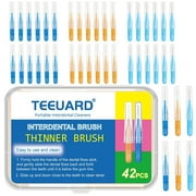 Teeuard Tooth Cleaners for Braces, Dental Brush, Orthodontic Brush Picks for Between Teeth, 42 Count