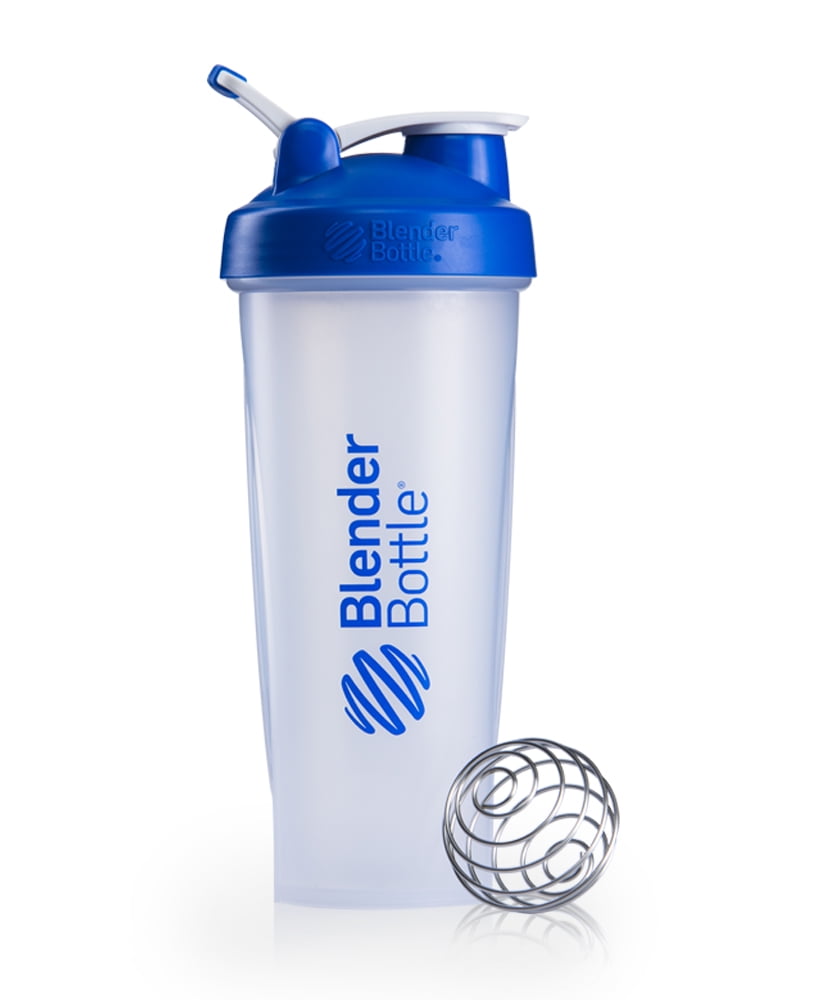 BlenderBottle 32oz Classic Shaker Cup with Wire Whisk Blender Ball and