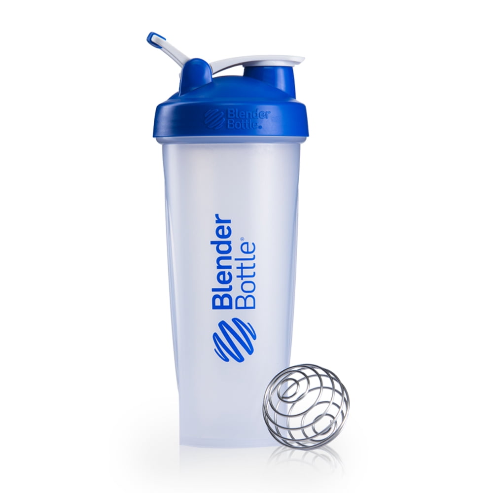 BlenderBottle 32oz Classic Shaker Cup with Wire Whisk Blender Ball and