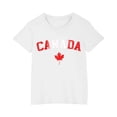 thumbnail image 2 of MKOSPLRT Going Out Tops for Boy Girl 3-10 Years Kids Canada Day T Shirts Funny Maple Leaf Print Shirts Casual Loose Holiday Tees, 2 of 5