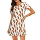 thumbnail image 1 of Fotbe Carrot Bata de Dormir para Mujer con Estampado, Camisón de Algodón de Manga Corta, Ropa de Dormir Casual, 1 of 6