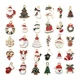 thumbnail image 5 of 96 pendientes de aleación con goteo de esmalte navideño, accesorios de joyería para hacer uno mismo, campana de Papá Noel, muñeco de nieve, pulsera, colgante pequeño, 5 of 5