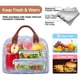 thumbnail image 5 of Bolsa de almuerzo Yotrone para mujer y hombre, aislante, 10 L, color azul margarita, 5 of 7