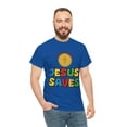 thumbnail image 4 of DJH Apparel | Mario Jumps, Jesus Saves Christian Unisex T-shirt, 4 of 5
