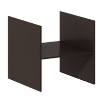 Furinno CUBICLE Cube Insert, H-Shelf Cube Organizer, Fits into Furinno Extra Thick Cubes, for Organizers and Storage, Black Oak (Does not fit IKEA Kallax Shelving)