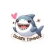 thumbnail image 2 of Women's "Shark Summer" Graphic Tee - Casual & Sporty Round Neck Short Sleeve, Comfortable Polyester Blend Summer Top with Cute Shark Design, 2 of 6