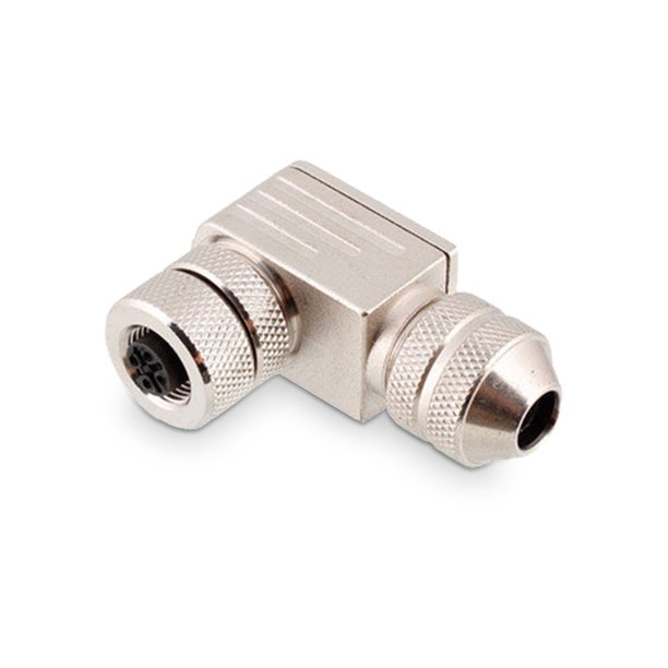 Riwesomey Conector de aviación a prueba de agua IP67 Terminal de cobre Ethernet portátil Conectores en forma de L de energía solar de 4 pines Type2 NO2 Riwesomey TO008335-01